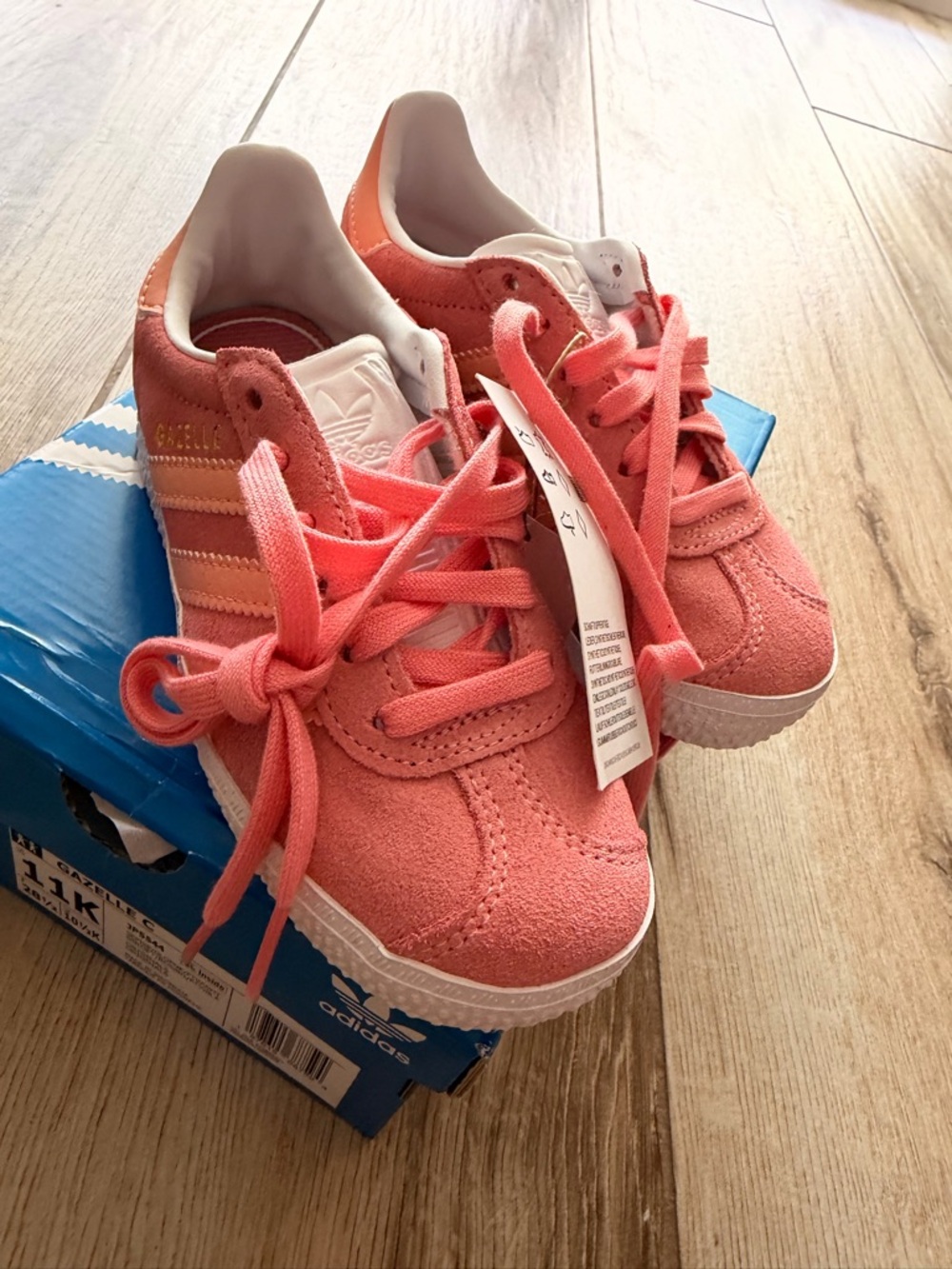 adidas Kids Gazelle Pink Coral Sneakers